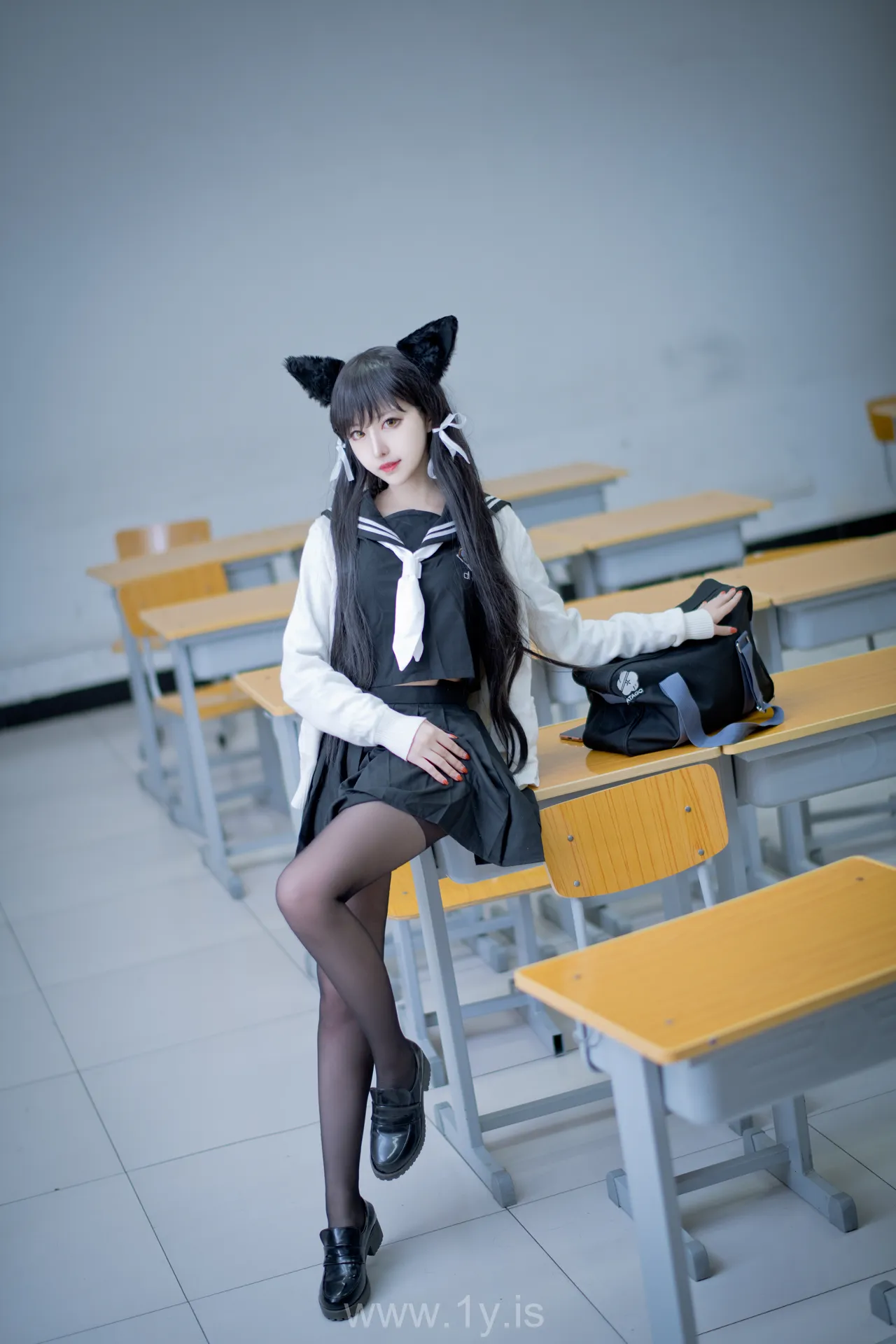 Coser@Shika小鹿鹿 NO.005 Attractive Chinese Peri 爱宕制服